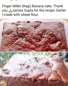 happy feedback of Ragi Cake