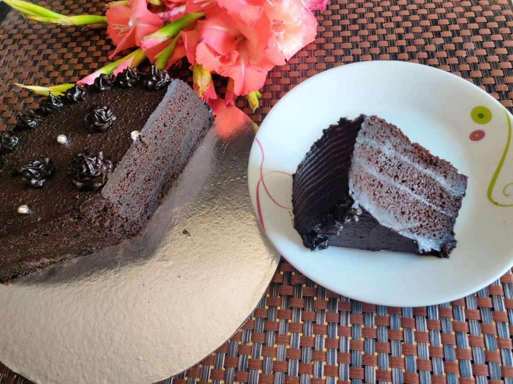 Chocolate Mud Cake with whole wheat flour
