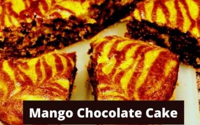 TIGER CAKE-  Eggless Mango Chocolate Cake with Wheat Flour