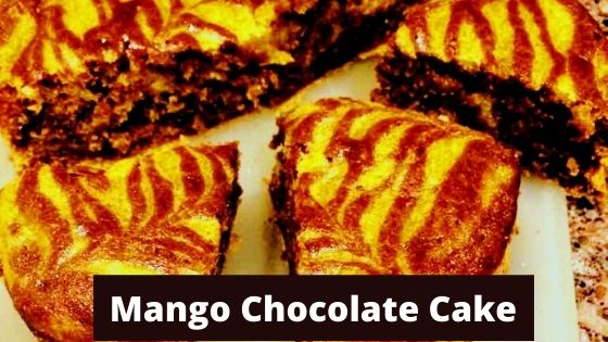 TIGER CAKE-  Eggless Mango Chocolate Cake with Wheat Flour