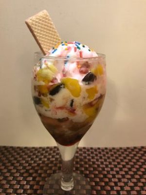 Rainbow Sundae with Fruits