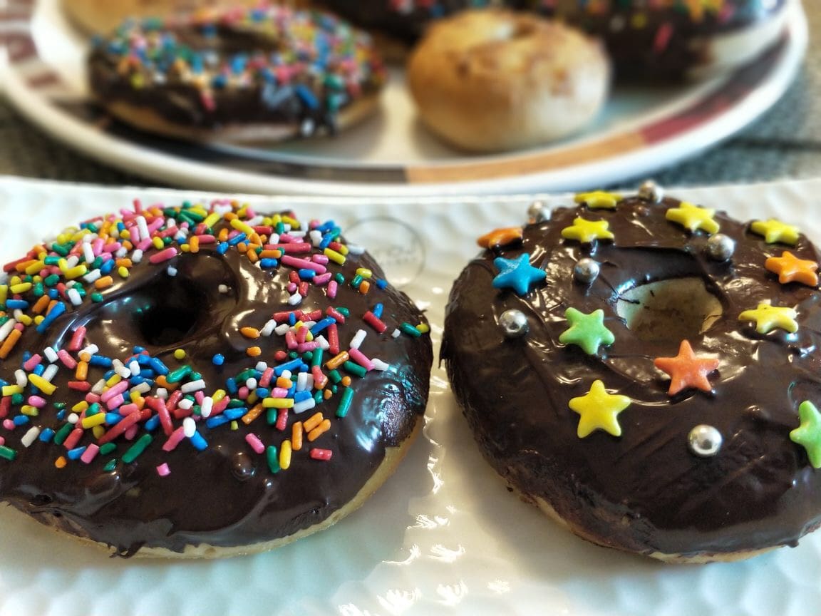 Eggless Baked Doughnuts