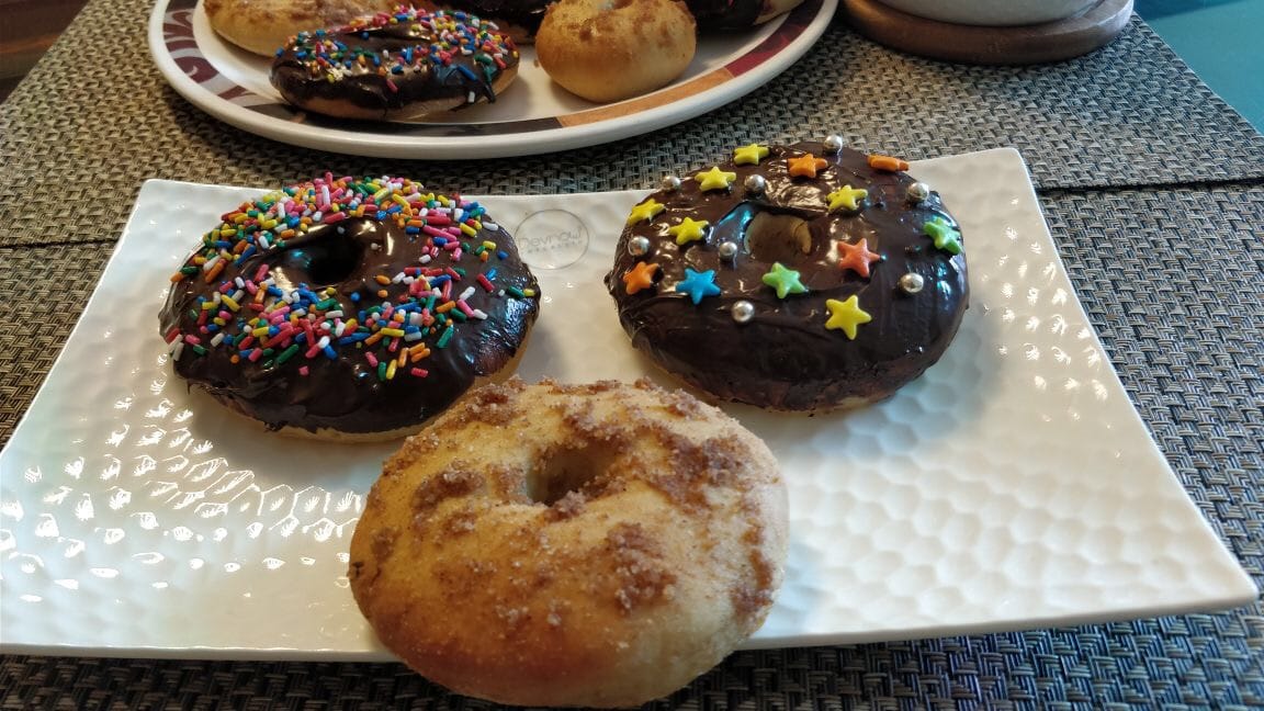 Eggless Baked Doughnuts