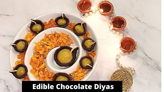 Edible Chocolate Diyas