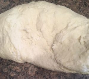 Preparing dough for kulcha