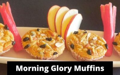 Eggless Carrot Apple and Oat Muffins