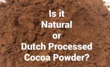 Natural vs Dutch Processed Cocoa