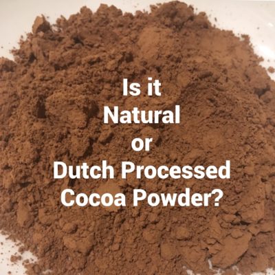 Difference Between Natural And Dutch Processed Cocoa Powder
