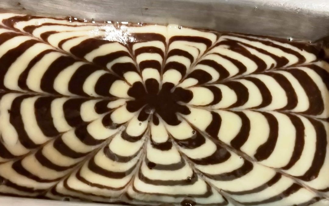 Eggless Zebra Cake Recipe with Wheat Flour