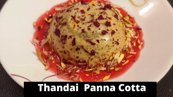 Thandai Panna Cotta With Agar Agar For Holi