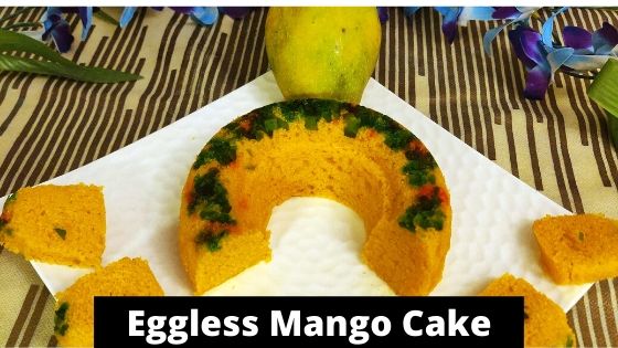 Eggless Mango Semolina Cake | Mango Rava Cake