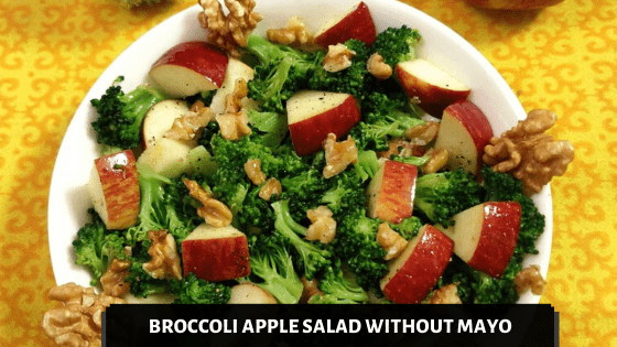 Broccoli Salad Recipe with Apple & Walnuts | Vegetarian