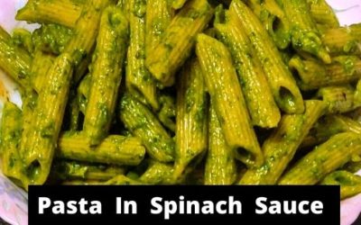 Healthy Pasta in Spinach Sauce