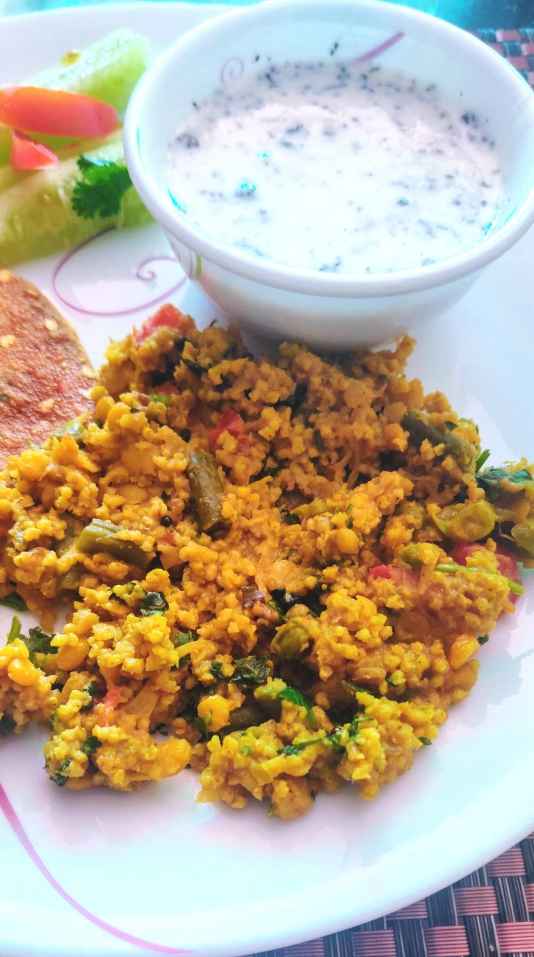 Brown Top Millet Bisi Bele Bath Millet Recipes Jain Recipe