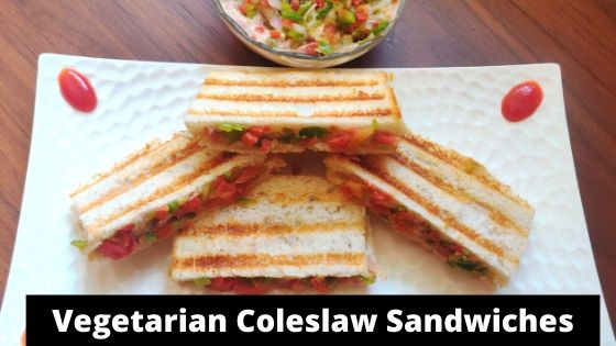 Healthy Veg Coleslaw Sandwich Without Mayonnaise