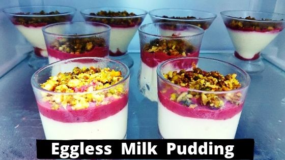 Eggless Milk Pudding Without Condensed Milk