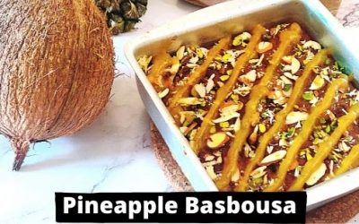 Eggless Basbousa Recipe Without Yogurt