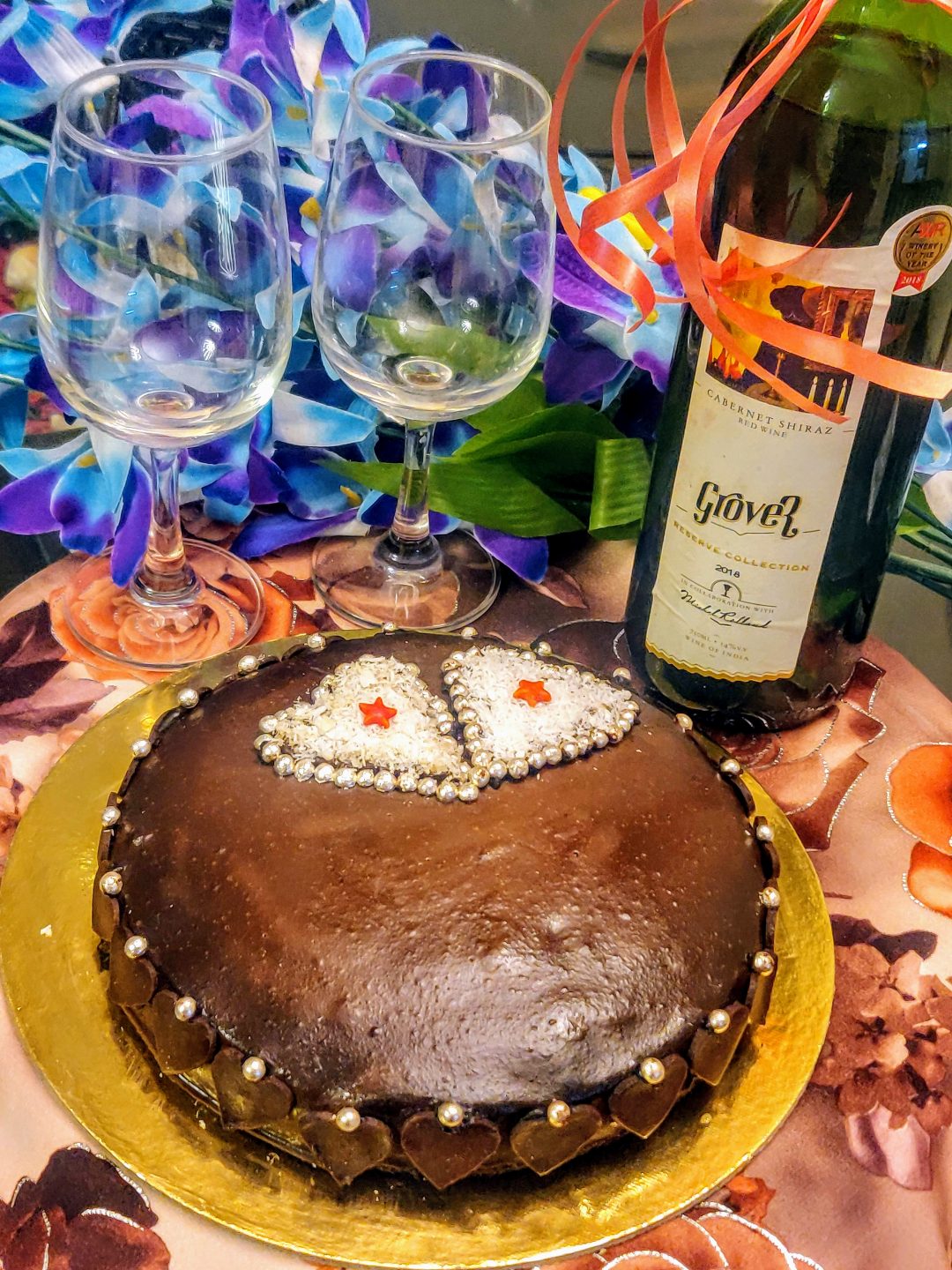 Eggless Red Wine Cake Recipe | Chocolate Cake With Red Wine